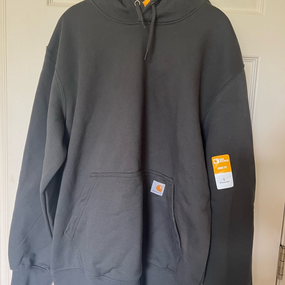 Carhartt Men's Dark Gray Rain Defender Hoodie